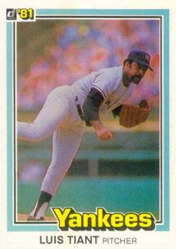 #231 Luis Tiant - New York Yankees - 1981 Donruss Baseball