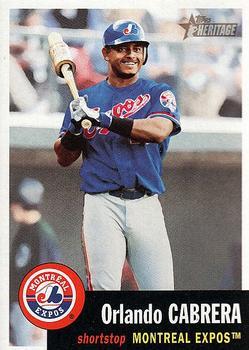 #231 Orlando Cabrera - Montreal Expos - 2002 Topps Heritage Baseball