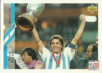 #231 Oscar Ruggeri - Argentina - 1994 Upper Deck World Cup Contenders English/Spanish Soccer