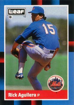 #231 Rick Aguilera - New York Mets - 1988 Leaf Baseball