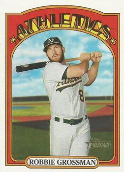 #231 Robbie Grossman - Oakland Athletics - 2021 Topps Heritage Baseball