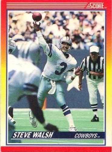 #231 Steve Walsh - Dallas Cowboys - 1990 Score Football
