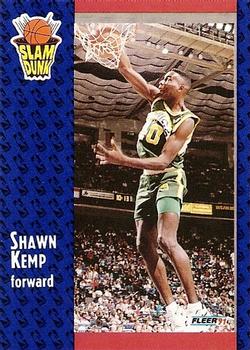 #231 Shawn Kemp - Seattle SuperSonics - 1991-92 Fleer Basketball