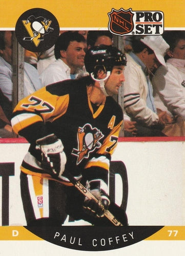 #231 Paul Coffey - Pittsburgh Penguins - 1990-91 Pro Set Hockey