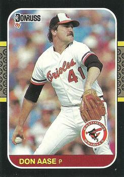 #231 Don Aase - Baltimore Orioles - 1987 Donruss Baseball