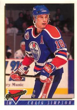 #231 Craig Simpson - Edmonton Oilers - 1993-94 O-Pee-Chee Premier Hockey