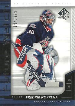 #231 Fredrik Norrena - Columbus Blue Jackets - 2006-07 SP Authentic Hockey