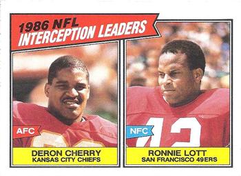 #231 Deron Cherry / Ronnie Lott - Kansas City Chiefs / San Francisco 49ers - 1987 Topps Football