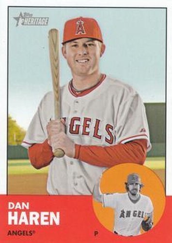 #231b Dan Haren - Los Angeles Angels - 2012 Topps Heritage Baseball