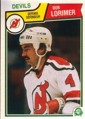 #232 Bob Lorimer - New Jersey Devils - 1983-84 O-Pee-Chee Hockey