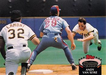 #232 Andy Van Slyke - Pittsburgh Pirates - 1992 Stadium Club Baseball