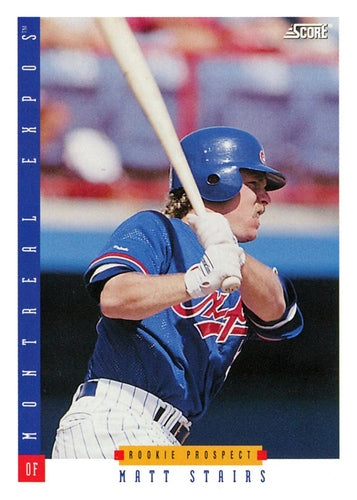 #232 Matt Stairs - Montreal Expos - 1993 Score Baseball