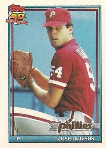 #232 Jose DeJesus - Philadelphia Phillies - 1991 Topps Baseball
