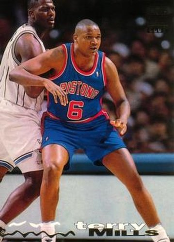 #232 Terry Mills - Detroit Pistons - 1993-94 Stadium Club Basketball