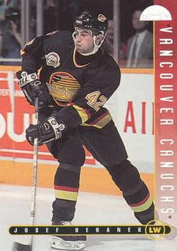 #232 Josef Beranek - Vancouver Canucks - 1995-96 Leaf Hockey