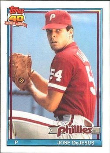 #232 Jose DeJesus - Philadelphia Phillies - 1991 O-Pee-Chee Baseball