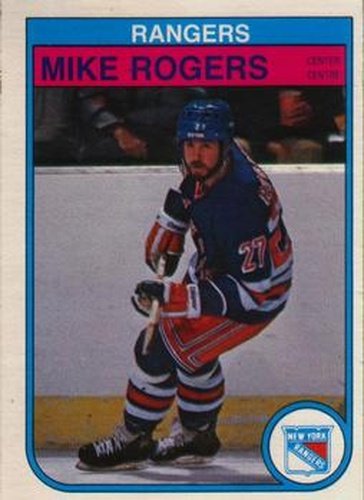 #232 Mike Rogers - New York Rangers - 1982-83 O-Pee-Chee Hockey