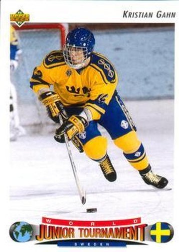 #232 Kristian Gahn - Sweden - 1992-93 Upper Deck Hockey