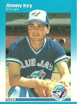 #232 Jimmy Key - Toronto Blue Jays - 1987 Fleer Baseball