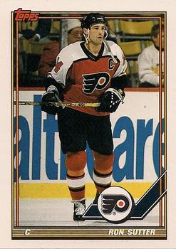 #232 Ron Sutter - Philadelphia Flyers - 1991-92 Topps Hockey
