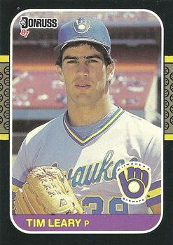 #232 Tim Leary - Milwaukee Brewers - 1987 Donruss Baseball