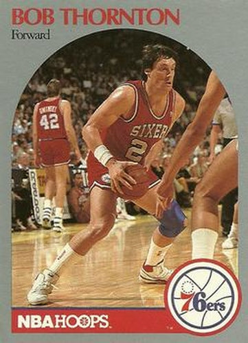 #232 Bob Thornton - Philadelphia 76ers - 1990-91 Hoops Basketball