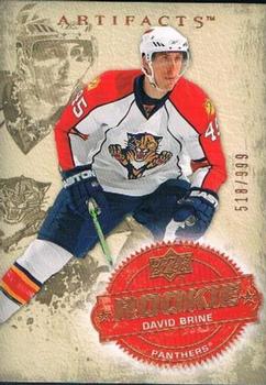 #232 David Brine - Florida Panthers - 2008-09 Upper Deck Artifacts Hockey