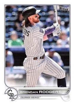 #232 Brendan Rodgers - Colorado Rockies - 2022 Topps Baseball