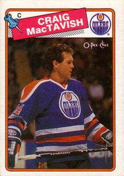 #232 Craig MacTavish - Edmonton Oilers - 1988-89 O-Pee-Chee Hockey