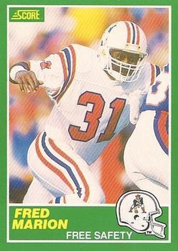 #232 Fred Marion - New England Patriots - 1989 Score Football