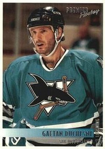 #232 Gaetan Duchesne - San Jose Sharks - 1994-95 Topps Premier Hockey