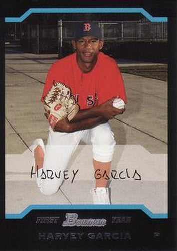 #232 Harvey Garcia - Boston Red Sox - 2004 Bowman Baseball