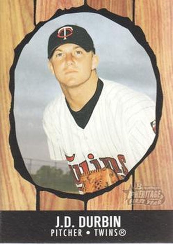 #232 J.D. Durbin - Minnesota Twins - 2003 Bowman Heritage Baseball