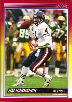 #232 Jim Harbaugh - Chicago Bears - 1990 Score Football