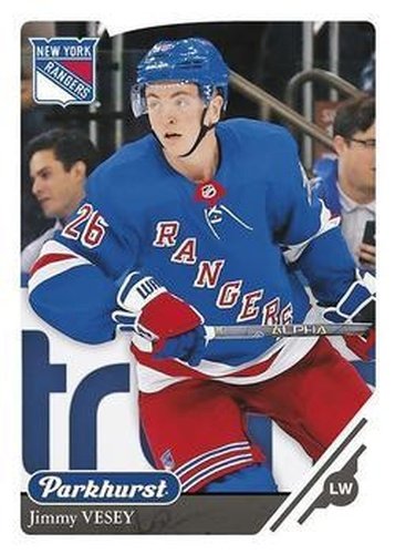 #232 Jimmy Vesey - New York Rangers - 2018-19 Parkhurst Hockey