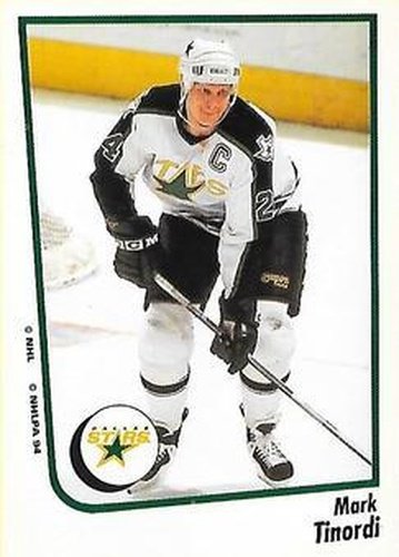 #232 Mark Tinordi - Dallas Stars - 1994-95 Panini Hockey Stickers