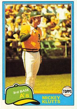 #232 Mickey Klutts - Oakland Athletics - 1981 Topps Baseball