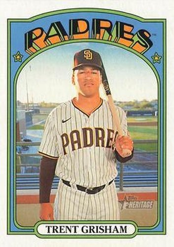 #232 Trent Grisham - San Diego Padres - 2021 Topps Heritage Baseball