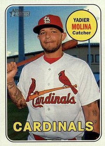 #232 Yadier Molina - St. Louis Cardinals - 2018 Topps Heritage Baseball