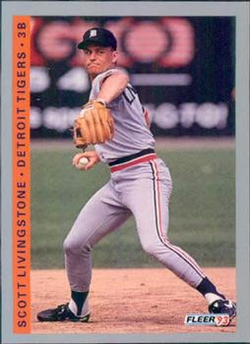 #232 Scott Livingstone - Detroit Tigers - 1993 Fleer Baseball