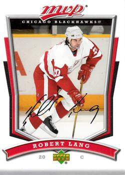 #232 Robert Lang - Chicago Blackhawks - 2007-08 Upper Deck MVP Hockey