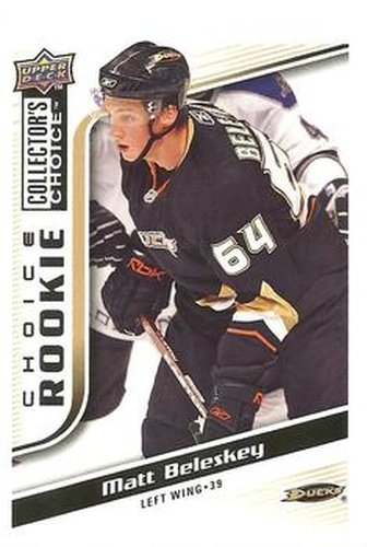 #232 Matt Beleskey - Anaheim Ducks - 2009-10 Collector's Choice Hockey