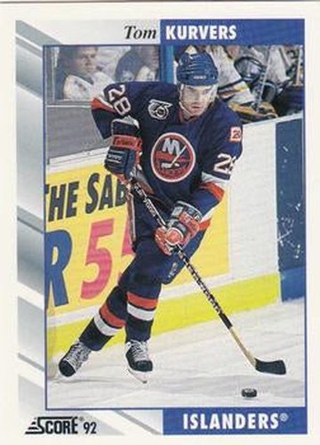 #232 Tom Kurvers - New York Islanders - 1992-93 Score USA Hockey