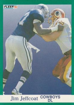 #232 Jim Jeffcoat - Dallas Cowboys - 1991 Fleer Football