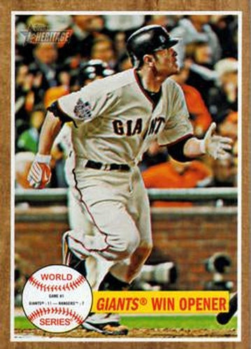#232 Giants Win Opener - San Francisco Giants - 2011 Topps Heritage Baseball