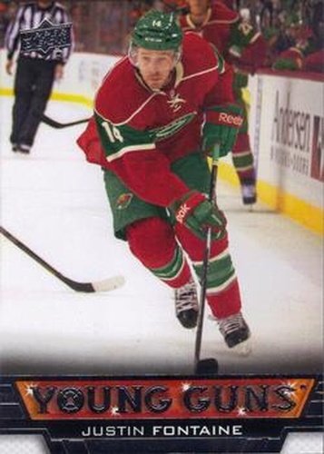 #232 Justin Fontaine - Minnesota Wild - 2013-14 Upper Deck Hockey