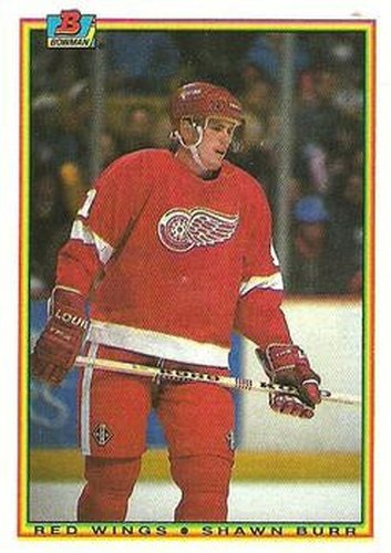 #232 Shawn Burr - Detroit Red Wings - 1990-91 Bowman Hockey
