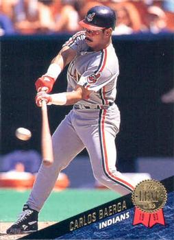 #233 Carlos Baerga - Cleveland Indians - 1993 Leaf Baseball