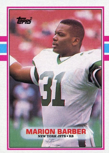 #233 Marion Barber - New York Jets - 1989 Topps Football