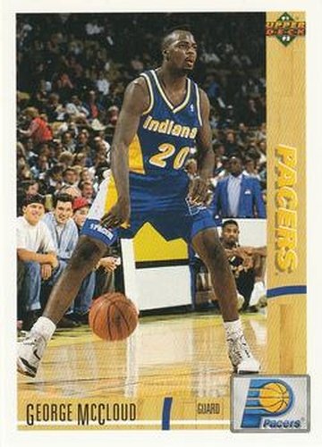 #233 George McCloud - Indiana Pacers - 1991-92 Upper Deck Basketball